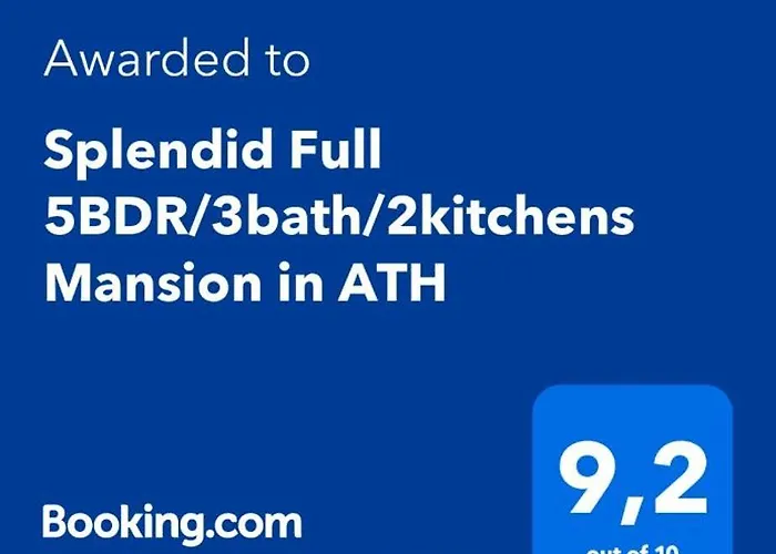 Splendid Full 5Bdr/3Bath/2Kitchens Mansion In Ath